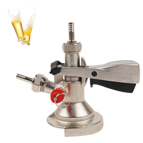Keg Verschluss Zapfkopf Typ A, Bierfass Anschluss G5/8 Gewinde mit Überdruckventil, Bierfass-Zapfanschluss für Heimbrausystem, Bars, Restaurants und Familienfeiern Keg Verschluss Zapfkopf Typ A, Bierfass Anschluss G5/8 Gewinde mit Überdruckventil, Bierfass-Zapfanschluss für Heimbrausystem, Bars, Restaurants und Familienfeiern von BAKENLON
