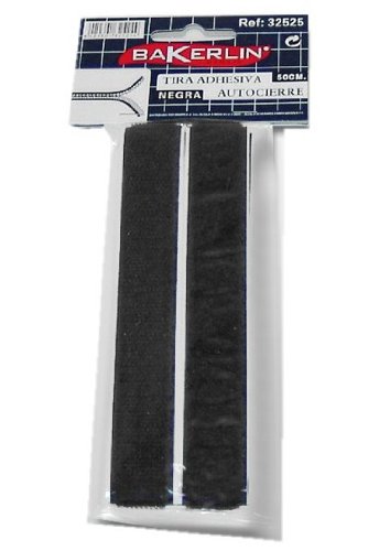 bakerlin-bande selbstklebend schwarz 50 cm mit Reißverschluss. von BAKERLIN