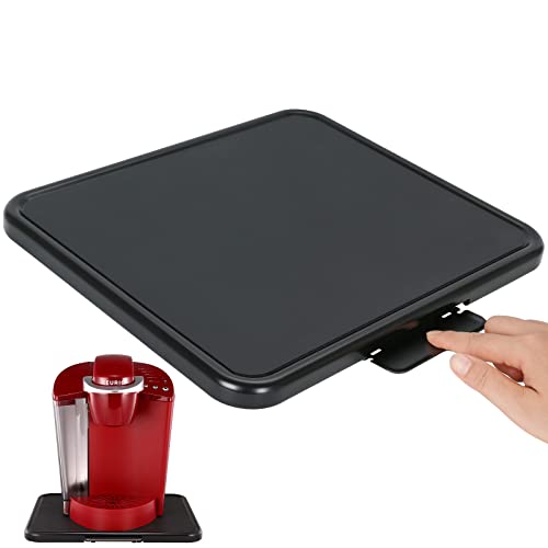 Küchen-Caddy Sliding Tray, Appliance Coffee Maker Slider Large Rolling Tray Under Cabinet Countertop Storage Moving Sliders for Stand Mixer Air Fryer Toaster Blender with Wheels (13.8'' W × 11.7''D) von BAKEWAY