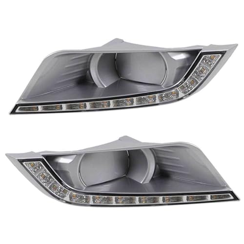 BAKUGO 2 Stück Auto Tagfahrlicht Nebels Chein Werfer Gelb Blinker Licht Für Ford Ranger 2015 2016 2017 2018-White Yellow||Model B BAKUGO 2 Stück Auto Tagfahrlicht Nebels Chein Werfer Gelb Blinker Licht Für Ford Ranger 2015 2016 2017 2018-White Yellow||Model B von BAKUGO