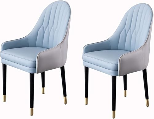 2 teiliges Set Mit Küchen Esszimmerstühlen Emulsionspolsterung Weichem Mikrofaser Lederkissen Beinen Massivholz(G) von BAKULI