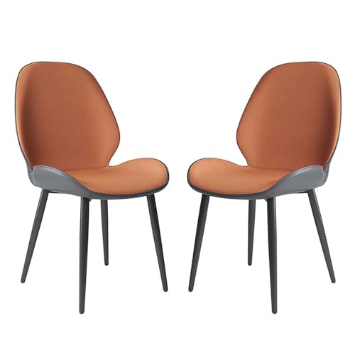 BAKULI 2er Set Esszimmerstühle Aus Technischem Stoff Mit Metallstühlen Mit Hoher Rückenlehne for Küche Esszimmer Schlafzimmer Wohnzimmer(2 Packs) von BAKULI