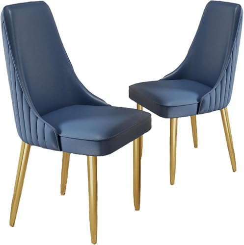 BAKULI Esszimmerstühle 2er Set Akzentstühle PU Leder Metallbeinen for Büro Lounge Esszimmer Küche Schlafzimmer(I) von BAKULI