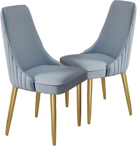 BAKULI Esszimmerstühle 2er Set Akzentstühle PU Leder Metallbeinen for Büro Lounge Esszimmer Küche Schlafzimmer(N) von BAKULI