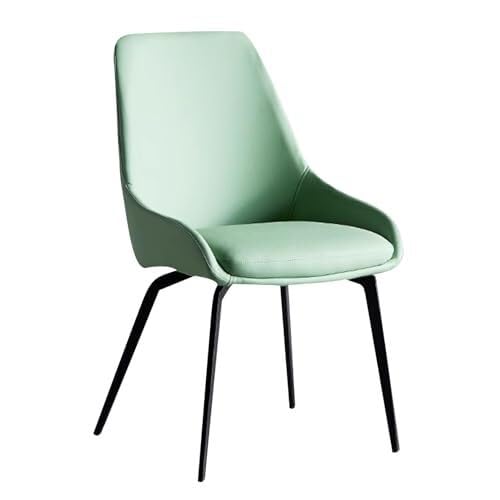 BAKULI Esszimmerstuhl Kunstleder Küchenstuhl Gepolsterter Sitzfläche Und Metallbeinen for Beistellstuhl Küche Und Esszimmer(Green) von BAKULI