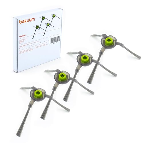 BAKUUM 4 x Bürsten für LEFANT M1 Seitenbürsten, Packung mit Ersatzteilen und Zubehör für Staubsaugerroboter von BAKUUM