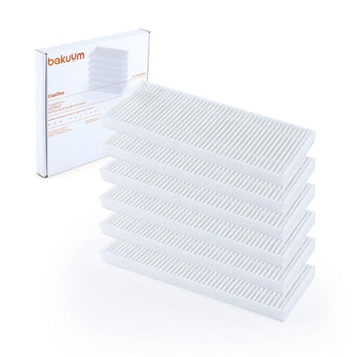 BAKUUM HEPA-Filter für LEFANT M2 M210 M210S M210B M210P M213 HEPA-Filter für Roboter-Staubsauger, 6 Stück von BAKUUM