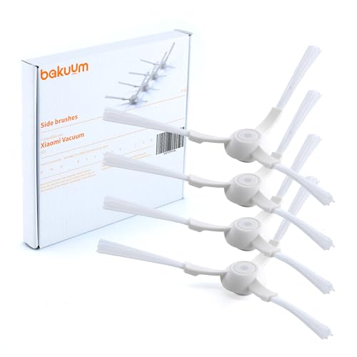 BAKUUM Packung mit 4 Bürsten, Seitenbürsten, für Xiaomi S20, Ersatz- und Zubehör-Set für Staubsaugerroboter BAKUUM Packung mit 4 Bürsten, Seitenbürsten, für Xiaomi S20, Ersatz- und Zubehör-Set für Staubsaugerroboter von BAKUUM