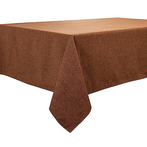 BALCONY & FALCON Tischdecke 140 x 240 cm Eckig Wasserdicht Tischdecke Leinenoptik Tischtuch abwaschbar Tischtuch Leinen Tischläufer Tischwäsche Eckig Dunkelbraun BALCONY & FALCON Tischdecke 140 x 240 cm Eckig Wasserdicht Tischdecke Leinenoptik Tischtuch abwaschbar Tischtuch Leinen Tischläufer Tischwäsche Eckig Dunkelbraun von BALCONY & FALCON