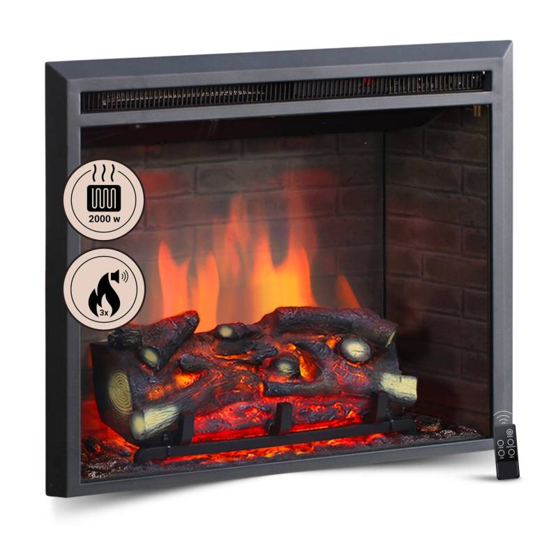 BALDERIA CA-26 Elektrokamin Einbaukamin Heizung 3D-Flammeneffekt Schwarz BALDERIA CA-26 Elektrokamin Einbaukamin Heizung 3D-Flammeneffekt Schwarz von BALDERIA