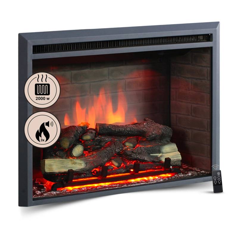 BALDERIA CA-33 Elektrokamin Einbaukamin Heizung 3D-Flammeneffekt Schwarz BALDERIA CA-33 Elektrokamin Einbaukamin Heizung 3D-Flammeneffekt Schwarz von BALDERIA