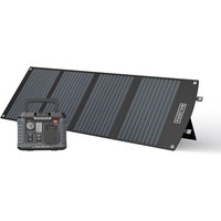 Power Set PS300-120: Solar-Generator, Kraftwerk, Tragbare Powerstation 231Wh mit Solarpanel 120W von BALDERIA