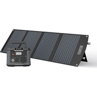 Power Set PS500-120: Solar-Generator, Kraftwerk, Tragbare Powerstation 400Wh + Solarpanel 120W von BALDERIA