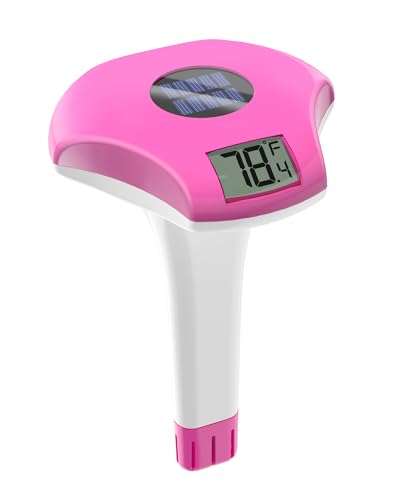 BALDR Pool Thermometer -Solarbetriebenes Schwimmthermometer, Nie wieder Batteriewechsel, IPX8 wasserdicht, mit Großem LCD-Display, Perfekt für Pool, Eisbad & Whirlpool von BALDR