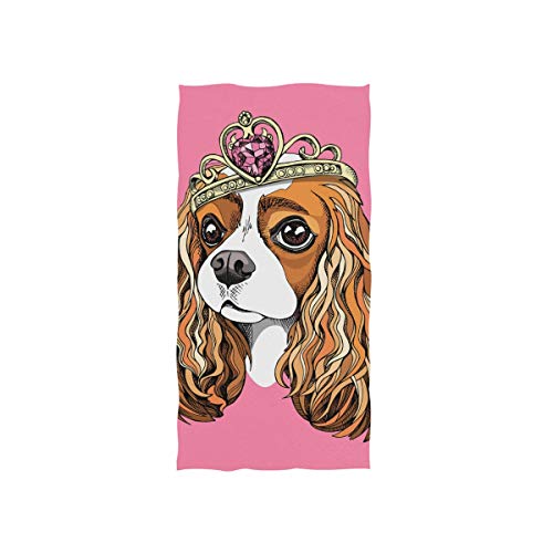 BALII Handgezeichnetes Handtuch mit Hundemotiv, weich, saugfähig, Badetuch für Gesicht, Fitnessstudio und Spa von BALII