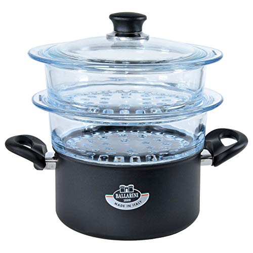 BALLARINI ATSP13 Kochtopf mit Dampfeinsätzen 20 cm BALLARINI ATSP13 Kochtopf mit Dampfeinsätzen 20 cm von BALLARINI