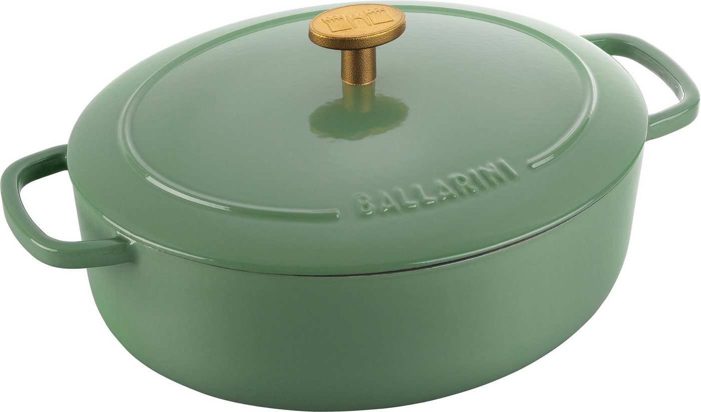 BALLARINI Bräter BALLARINI Bellamonte Auflaufform Oval Grün, Gusseisen, Emaille von BALLARINI