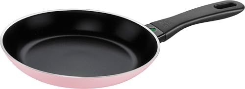 BALLARINI Caprera Bratpfanne, 20 cm, Aluminium, Induktionsgeeignet, Keramik-Antihaftbeschichtung, Made in Italy, Pink von BALLARINI