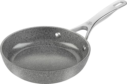 BALLARINI Salina Bratpfanne, 24 cm, Aluminium, Keramikantihaftbeschichtung mit Titan-Hartgrundierung, kratzfeste Keramikpfanne für alle Herdarten, Induktionsgeeignet [Made in Italy] von BALLARINI