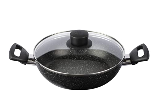 BALLARINI Vipiteno Bratentopf mit Deckel, Bräter Induktion, Antihaftbeschichtet, Schmortopf, Aluminium, rund, Ø 24 cm von BALLARINI