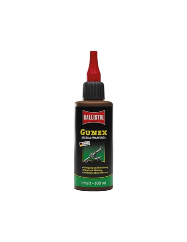 BALLISTOL 23010 Gunex Spezial-Waffenöl - hochwirksames Kriechöl zur Reinigung, Pflege von Waffen, silikonfrei, 100 ml von BALLISTOL