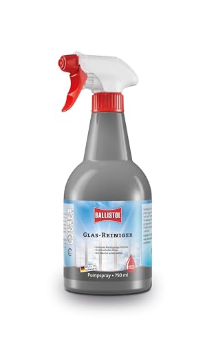 BALLISTOL 25080 Glas-Reiniger 750ml Spray – Streifenfreier Glanz, saubere Fenster und Scheiben – Für PKW, Auto, Haushalt von BALLISTOL