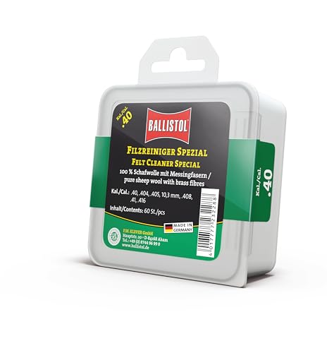 Ballistol 23228 Filzreiniger Spezial - Laufreiniger für Gewehr Kal 40, 60 Stück Ballistol 23228 Filzreiniger Spezial - Laufreiniger für Gewehr Kal 40, 60 Stück von BALLISTOL