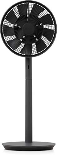 BALMUDA The GreenFan | Stand-/Tischventilator | DC Motor | Leise 13 dB | 1.5W Energie Sparen | 15m Reichweite | Design | Made in Japan | EGF-1700 (Dunkelgrau x Schwarz) 2021 Neues Modell von BALMUDA