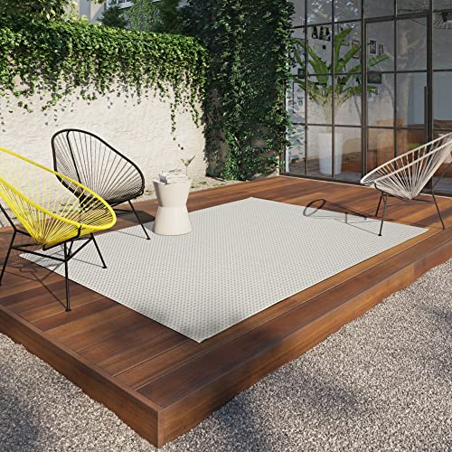 BALTA Outdoor Teppich, Flachwebteppich, ideal für draußen auf der Terrasse oder drinnen im Wohn-/Schlafzimmer, Maschinengewebt, Juteteppich-Effekt, Polypropylen, 200 x 290 cm, Beige von BALTA