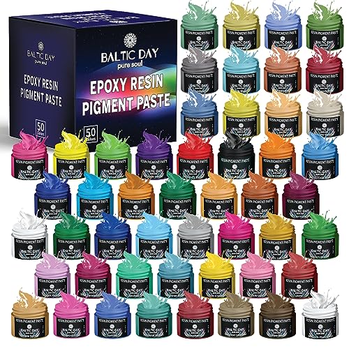 50 Pigmentpasten für Epoxidharz Set - Pigmentpaste - Deckendes Harzpigment - Epoxidharz Farbpaste - Harzpaste Pigment - Harzpigmentpaste - Epoxidharz Farbpigmentpaste - Deckender Harzfarbstoff 50 Pigmentpasten für Epoxidharz Set - Pigmentpaste - Deckendes Harzpigment - Epoxidharz Farbpaste - Harzpaste Pigment - Harzpigmentpaste - Epoxidharz Farbpigmentpaste - Deckender Harzfarbstoff von BALTIC DAY