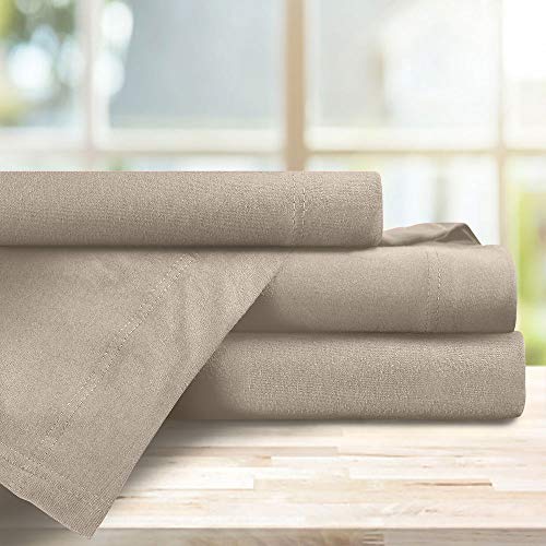 Baltic Linen Jersey-Bettlaken-Set, Doppelbett, Grau von BALTIC LINEN