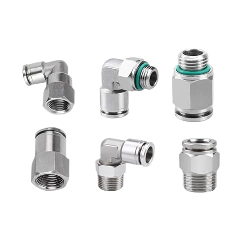 1/4 "3/8" 1/2 "BSPP NPT BSPT Weiblich Männlich Pneumatische Nippel Ellenbogen Push In Schnell Anschluss Release Air Fitting(10MM_3/8") von BALYDLUL