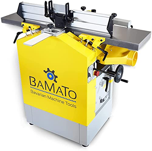 BAMATO Abricht- und Dickenhobelmaschine/BHM-250 (230V) - 3 HSS-Hobelmesser - 250mm Hobelbreite von BAMATO