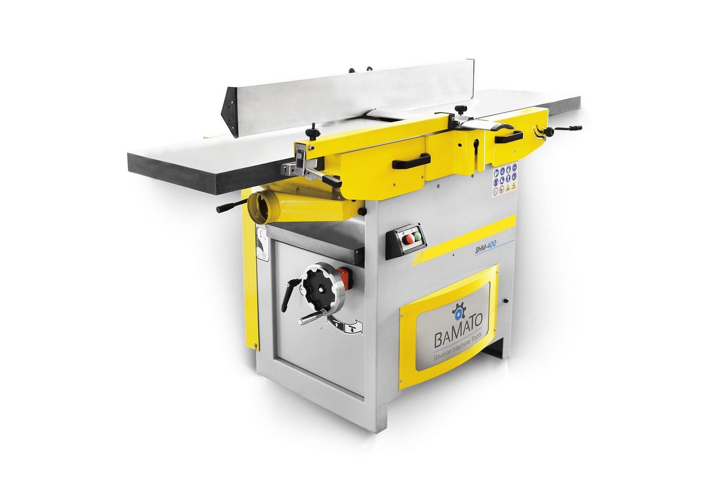 BAMATO Abricht- und Dickenhobelmaschine BHM-400, 4200 in W, Hobelbreite: 400 in mm, (1-tlg), 4 HSS-Hobelmesser, Feinjustierung, Hobelmaschine, Hobel von BAMATO