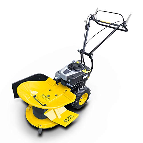 BAMATO Hochgrasschneider Kreiselmäher GS-875 | mit RATO Motor |4 Klingen | 640 mm Schnittbreite | Luftbereifung mit Ackerstollenprofil | Kreiselmäher Wiesenmäher von BAMATO