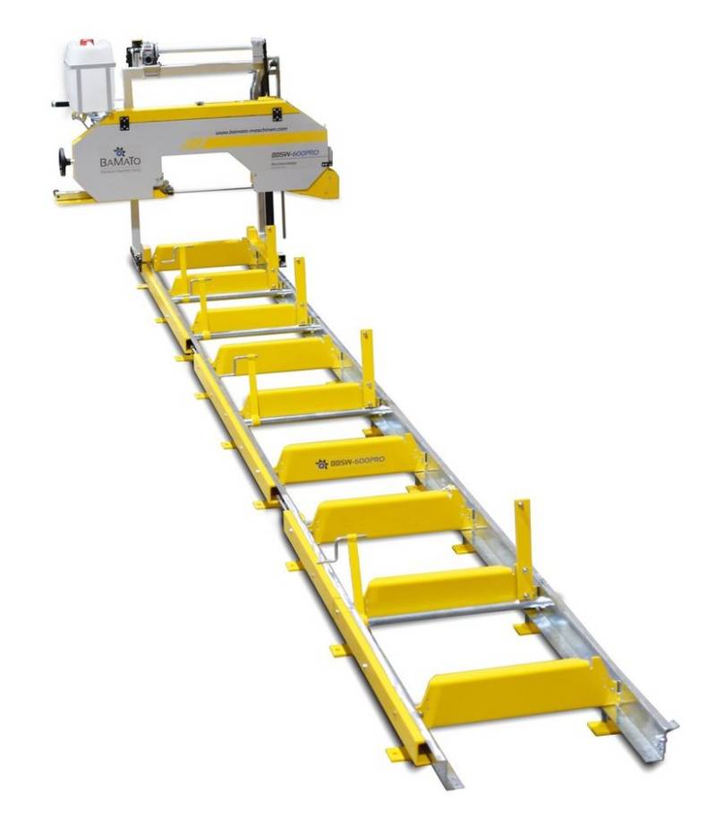 BAMATO Holzbandsäge BBSW-600PRO, 1-St., Kühlmitteleinrichtung, elektrische Höhenverstellung, Blockbandsäge von BAMATO