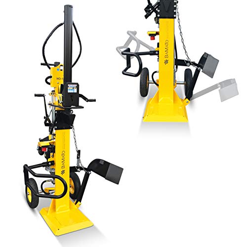 BAMATO Holzspalter stehend HO-16E | Elektroantrieb 400 V mit Phasenwender | Spaltkraft 16 Tonnen | max. Spaltlänge 1100 | 14,2 cm/s Vorlaufgeschwindigkeit | Brennholzspalter von BAMATO