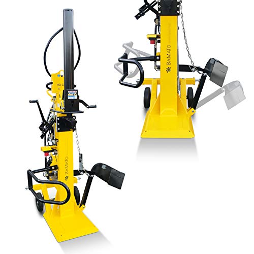 BAMATO Holzspalter stehend HO-22EP | Elektro- und Zapfwellenantrieb | 400 V Elektromotor | Spaltkraft 22 Tonnen | max. Spaltdurchmesser 350 mm | Brennholzspalter mit Zapfwellenantrieb von BAMATO