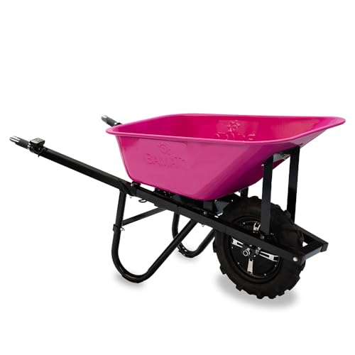 BAMATO elektrische Schubkarre MTR-155 | Pink Edition | 150kg Traglast | Stufenlos bis 6,0 km/h vorwärts | 75L Muldenvolumen | Muldenschubkarre Elektro-Schubkarre BAMATO elektrische Schubkarre MTR-155 | Pink Edition | 150kg Traglast | Stufenlos bis 6,0 km/h vorwärts | 75L Muldenvolumen | Muldenschubkarre Elektro-Schubkarre von BAMATO