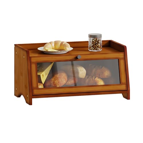 BAMBANG Bambus Brotkasten, Klein Brotkästen Holz für Küchentheke, brotbox küche zur Brotaufbewahrung, Bread Box Brotaufbewahrungsbehälter, Braun BAMBANG Bambus Brotkasten, Klein Brotkästen Holz für Küchentheke, brotbox küche zur Brotaufbewahrung, Bread Box Brotaufbewahrungsbehälter, Braun von BAMBANG