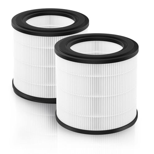 BAMBOOST FY0194 Ersatzfilter Kompatibel mit Philips Luftreiniger (800 Series) AC0830/10 AC0820/30 AC0820/10 AC0819/10 Ersatz HEPA Filter FY0293/30 FY0194/30 Series 800 Compact Luftreiniger, 2er-Pack von Bamboost