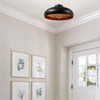 Andora Industrielle Deckenleuchte aus Schwarze Metall Handbemalt - Vintage Kronleuchter E27 Ø40 cm für Wohnzimmer, Schlafzimmer oder Esszimmer Andora Industrielle Deckenleuchte aus Schwarze Metall Handbemalt - Vintage Kronleuchter E27 Ø40 cm für Wohnzimmer, Schlafzimmer oder Esszimmer von BAMYUM