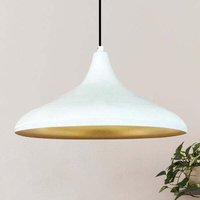 Champion Industrielle Pendelleuchte aus Weiß handbemaltem Metall – Vintage Kronleuchter E27 Ø35 cm für Wohnzimmer, Schlafzimmer oder Esszimmer Champion Industrielle Pendelleuchte aus Weiß handbemaltem Metall – Vintage Kronleuchter E27 Ø35 cm für Wohnzimmer, Schlafzimmer oder Esszimmer von BAMYUM