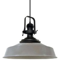 Handbemalte Industrielle Hängeleuchte aus Grau Metall – Vintage-Kronleuchter E27 Ø41 cm für Wohnzimmer, Schlafzimmer Oder Esszimmer Handbemalte Industrielle Hängeleuchte aus Grau Metall – Vintage-Kronleuchter E27 Ø41 cm für Wohnzimmer, Schlafzimmer Oder Esszimmer von BAMYUM