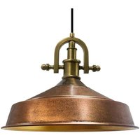 Handbemalte Industrielle Hängeleuchte aus Kupferfarbe Metall – Vintage-Kronleuchter E27 Ø41 cm für Wohnzimmer, Schlafzimmer Oder Esszimmer Handbemalte Industrielle Hängeleuchte aus Kupferfarbe Metall – Vintage-Kronleuchter E27 Ø41 cm für Wohnzimmer, Schlafzimmer Oder Esszimmer von BAMYUM