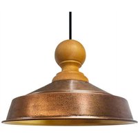 Handbemalte Industrielle Hängeleuchte aus Kupferfarbe Metall – Vintage-Kronleuchter E27 Ø41 cm für Wohnzimmer, Schlafzimmer Oder Esszimmer von BAMYUM