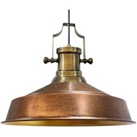 Handbemalte Industrielle Hängeleuchte aus Kupferfarbe Metall – Vintage-Kronleuchter E27 Ø41 cm für Wohnzimmer, Schlafzimmer Oder Esszimmer Handbemalte Industrielle Hängeleuchte aus Kupferfarbe Metall – Vintage-Kronleuchter E27 Ø41 cm für Wohnzimmer, Schlafzimmer Oder Esszimmer von BAMYUM