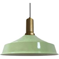 Handbemalte Industrielle Hängeleuchte aus Minzgrün Metall – Vintage-Kronleuchter E27 Ø41 cm für Wohnzimmer, Schlafzimmer Oder Esszimmer von BAMYUM