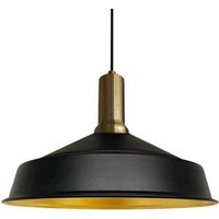 Handbemalte Industrielle Hängeleuchte aus Schwarz Metall – Vintage-Kronleuchter E27 Ø41 cm für Wohnzimmer, Schlafzimmer Oder Esszimmer von BAMYUM