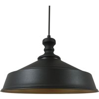Handbemalte Industrielle Hängeleuchte aus Schwarz Metall – Vintage-Kronleuchter E27 Ø41 cm für Wohnzimmer, Schlafzimmer Oder Esszimmer von BAMYUM